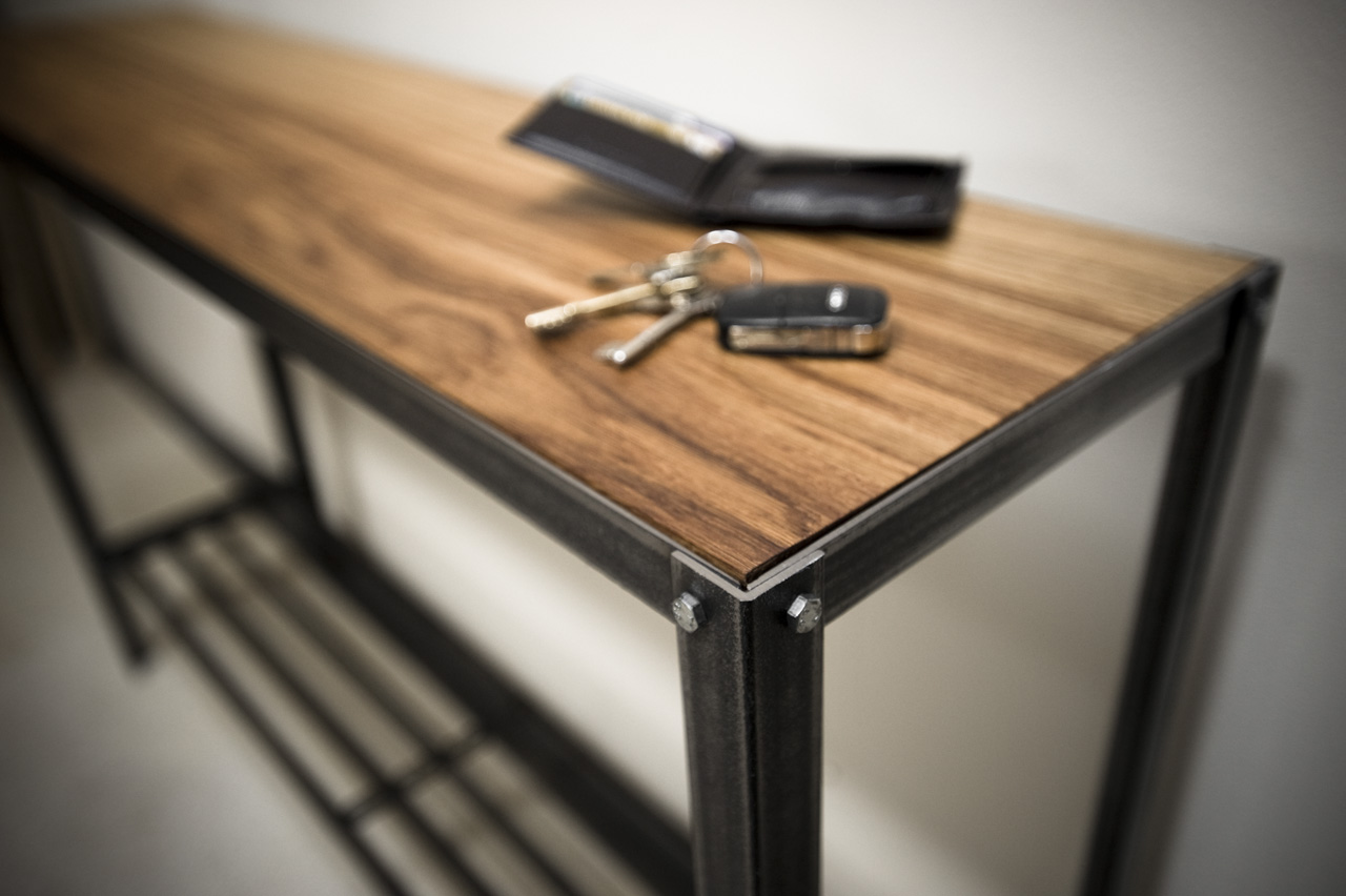 Hallway Console Table Bespoke, handmade furniture from English Oak